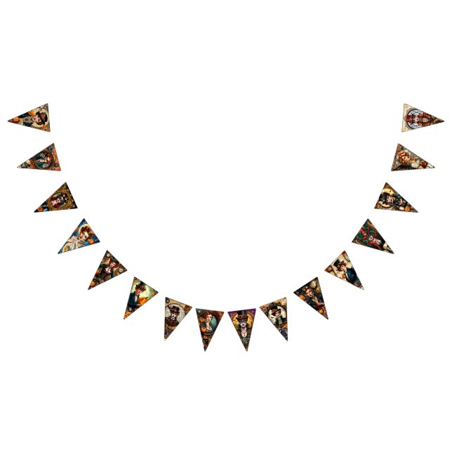 Bandeirinha Steampunk Halloween (Todos)