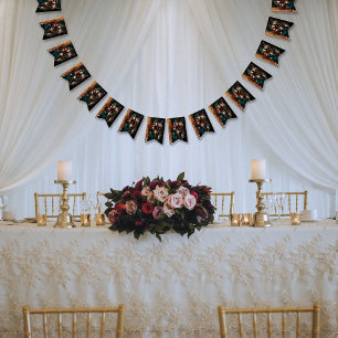 Bandeirinha Steampunk Victorian Elegance Wedding