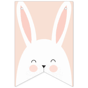 Bandeirinha Super Kawaii Cute Easter Bunny.