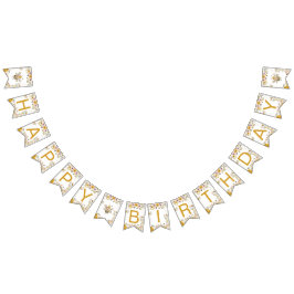 Bandeirinha Sweet Bee One First Birthday Banner