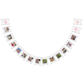 Bandeirinha Sweet One MONTH BY MONTH FIRST BIRTHDAY banner!