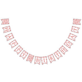 Bandeirinha Sweetheart Happy Birthday Banner