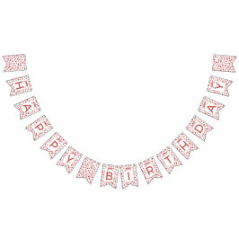 Bandeirinha Sweetheart Heart Happy Birthday Banner Decoration