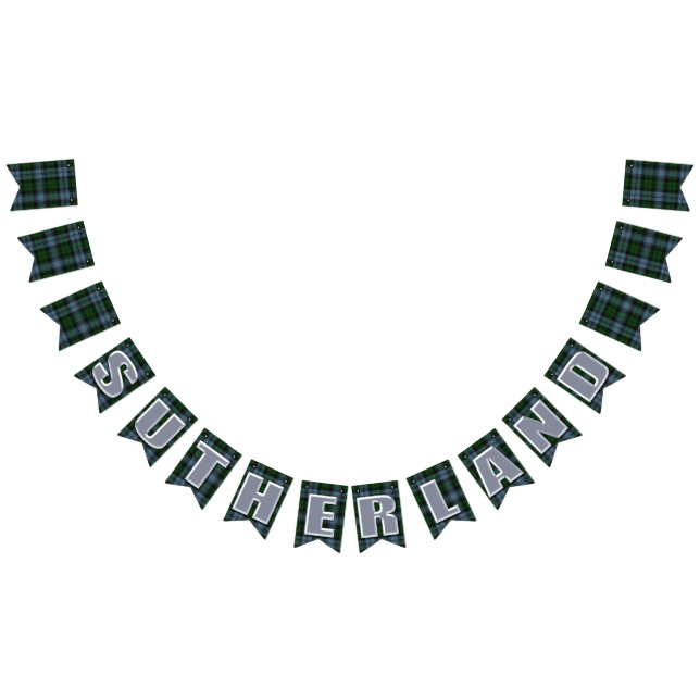 Bandeirinha Tartan do distrito de Sutherland (Todos)