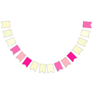 Bandeirinha Tema de Crush Candy Lemon Amarelo a Cor Rosa