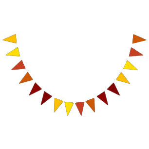 Bandeirinha Tema de Gradação de Outono Triangular