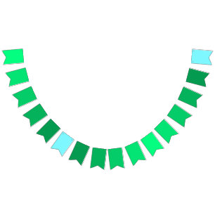 Bandeirinha Tema de gradiente Azul Aurora Verde a Elétrico