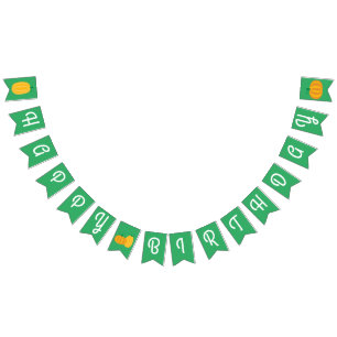 Bandeirinha Tema do partido de primeiro aniversario do remendo