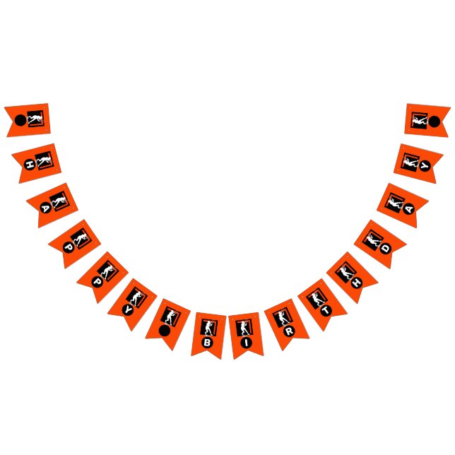 Bandeirinha Tennis Birthday, Tennis Girl Player  (Todos)