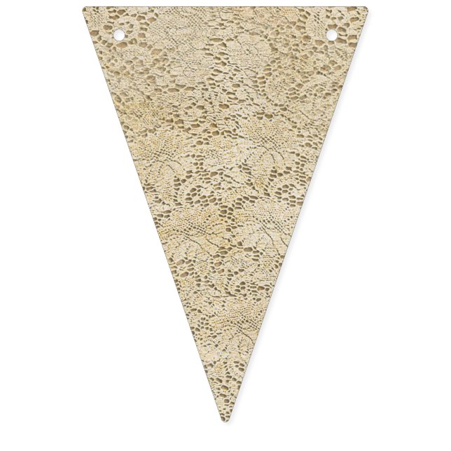 Bandeirinha Teste padrão floral do laço velho do Crochet + (Primeira Bandeira)