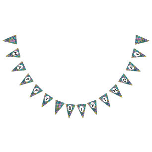 Bandeirinha textura de 3 cores