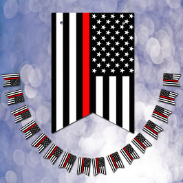 Bandeirinha Thin Red Line American Flag, bombeiro oficial / EU
