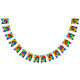 Bandeirinha Tinta de Álcool Rainbow Tie-Dye