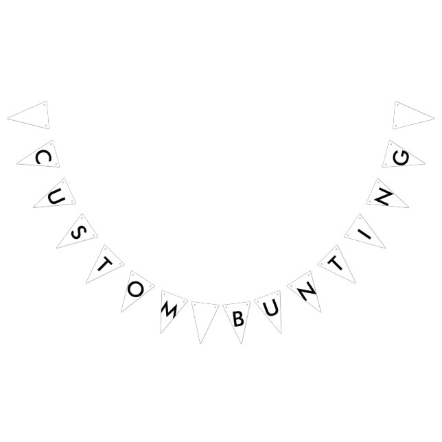 Bandeirinha Triângulo Bunting personalizado costume da (Todos)