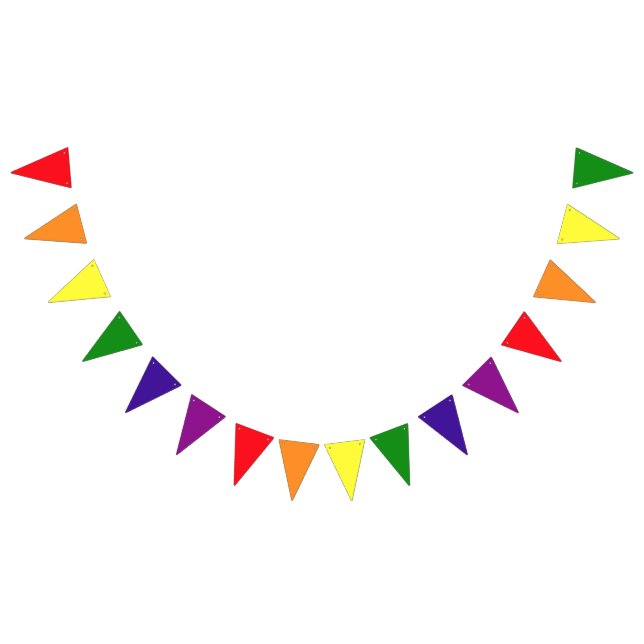 Bandeirinha Triângulo de Arco-Íris Bandeirola Gay Orgulho Fest (Todos)