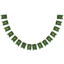 Bandeirinha Tyrannosaurus Rex T-rex Dinossaur Feliz Aniversári