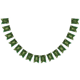 Bandeirinha Tyrannosaurus Rex T-rex Dinossaur Feliz Aniversári