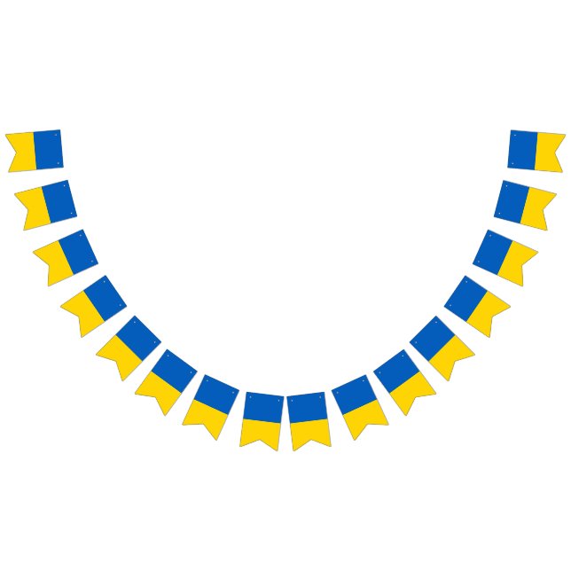 Bandeirinha Ukraine flag bunting banner (Todos)