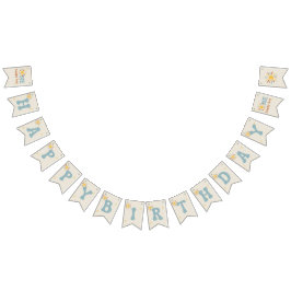 Bandeirinha Um Banner de Menino Feliz