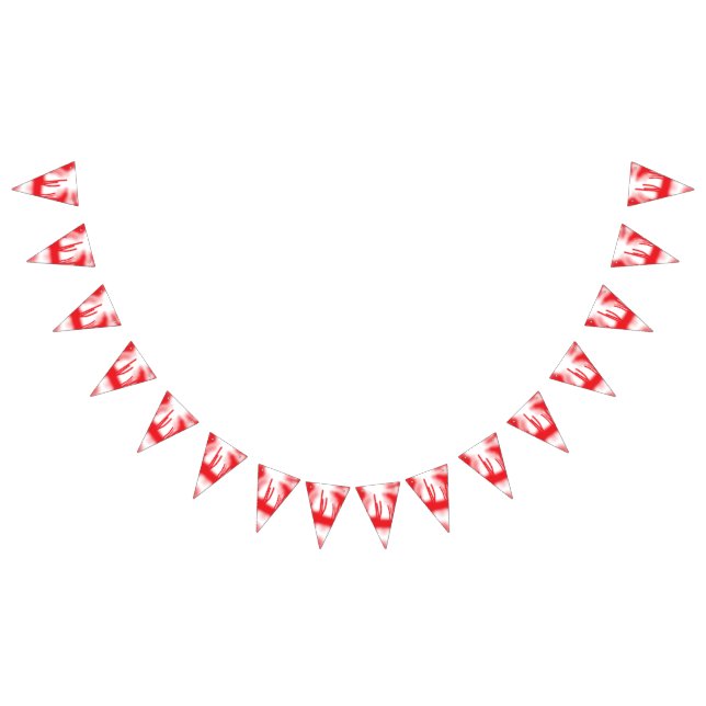 Bandeirinha Um design gráfico com vermelho e laranja em negrit (Todos)