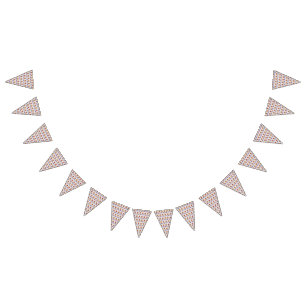 Bandeirinha Um design vibrante com creme amarelo e laranja