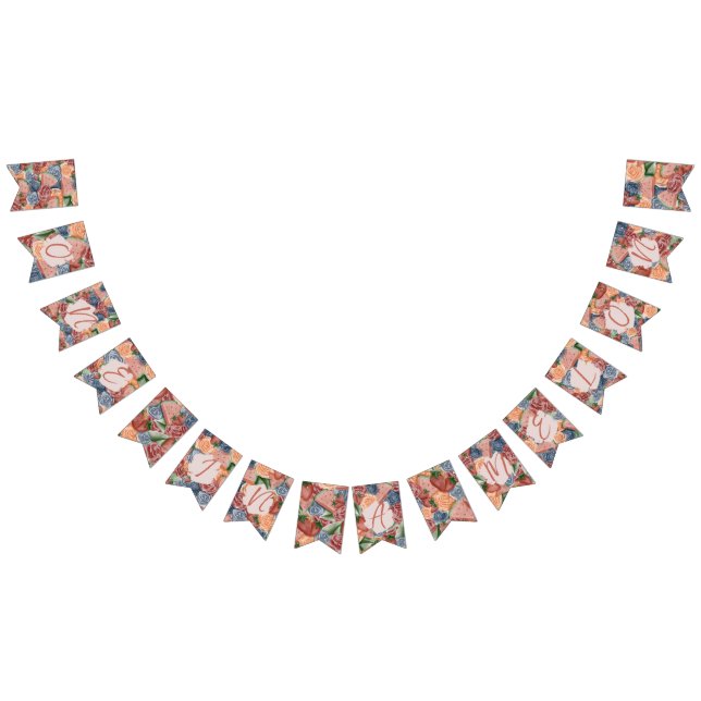 Bandeirinha Um em Melão - Verão vibe Aniversário (Todos)