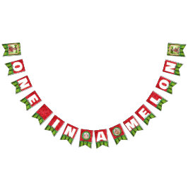 Bandeirinha UM em um primeiro aniversario Melon Cute Watermelo