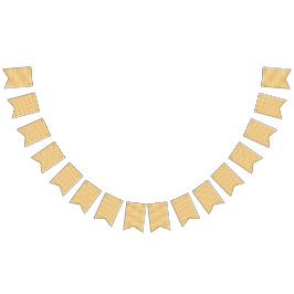 Bandeirinha um fundo amarelo e branco com um traço