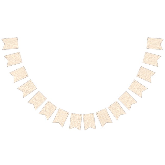 Bandeirinha um fundo laranja e branco com redemoinhos (Todos)