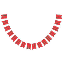 Bandeirinha um fundo listrado vermelho e verde