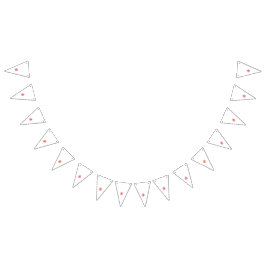 Bandeirinha Um vibrante design gráfico vermelho com abstr