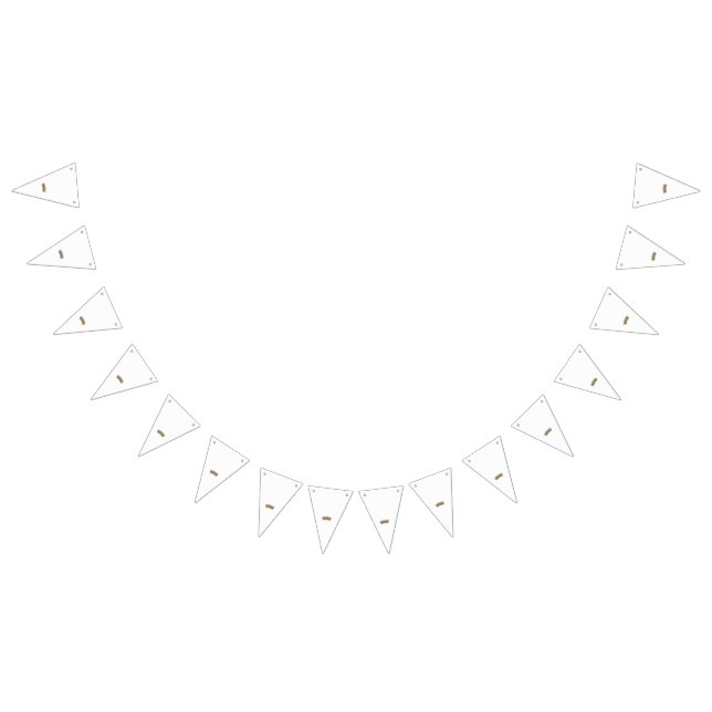 Bandeirinha uma coroa castanha com fundo branco (Todos)