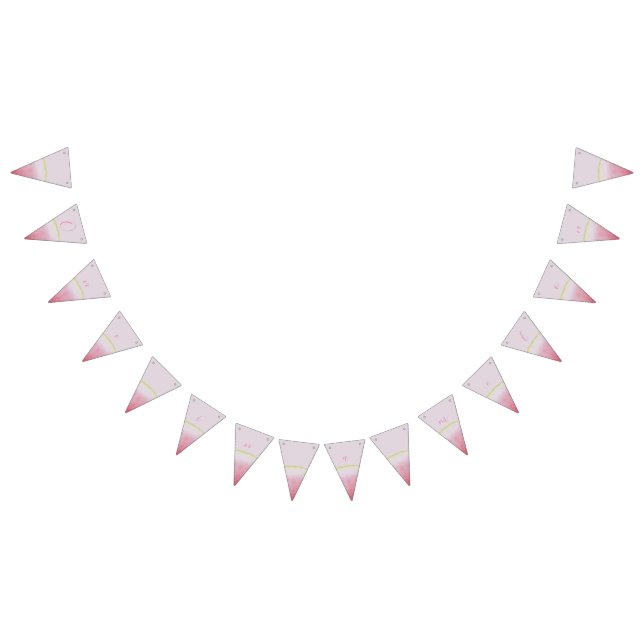 Bandeirinha Uma em melão, melancia de primeiro aniversário (Todos)