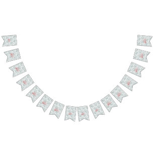 Bandeirinha uma flor vermelha sobre fundo preto