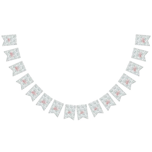 Bandeirinha uma flor vermelha sobre fundo preto (Todos)