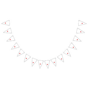 Bandeirinha Uma flor vermelha vibrante com pétalas delicadas e