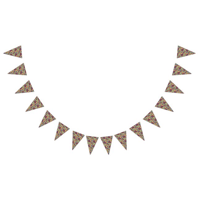 Bandeirinha Uma peça de arte têxtil vibrante com vermelho arro (Todos)