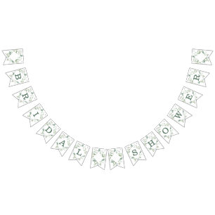 Bandeirinha Verde Eucalyptus Chá de panela Botânico Moderno