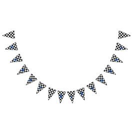 Bandeirinha Verificado em preto-e-branco