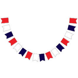 Bandeirinha Vermelho Branco e Azul 