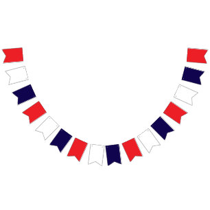 Bandeirinha Vermelho Branco e Azul