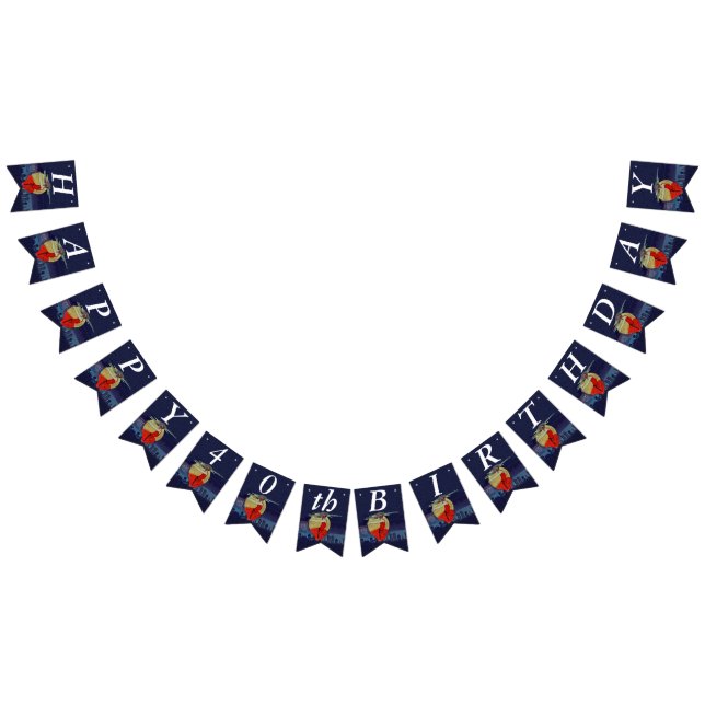 Bandeirinha Vestido Vermelho de Bruxa de Aniversário na Lua da (Todos)