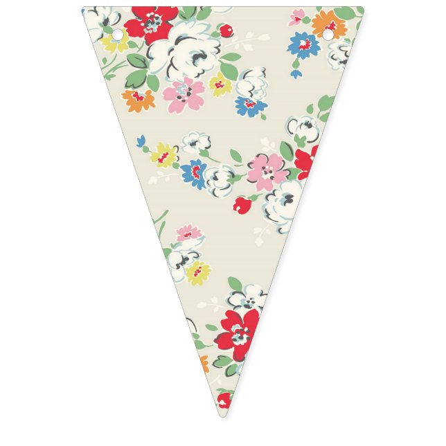Bandeirinha Vintage Floral Bunting. (Décima sexta bandeira)