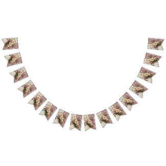 Bandeirinha Vintage Floral - Bunting Banner