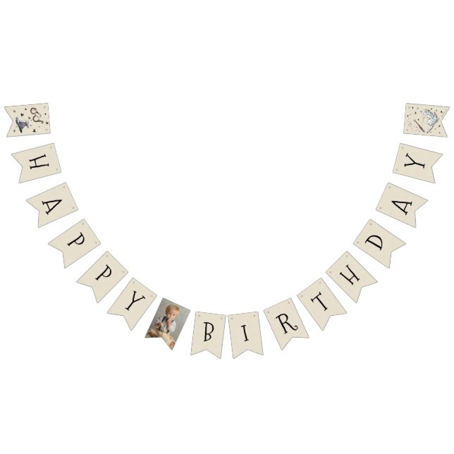 Bandeirinha Vintage Harry Potter Primeiro Aniversário (Todos)