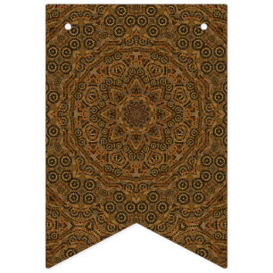 Bandeirinha Vintage Steampunk industrial do maquinismo de