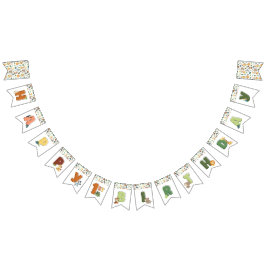 Bandeirinha Wild One Safari Zoo Animal Birthday Party