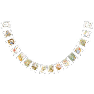 Bandeirinha Wildflower Peter o Rabbit Aniversário