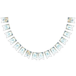 Bandeirinha Winter Vibes Watercolor Penguin - Aniversário