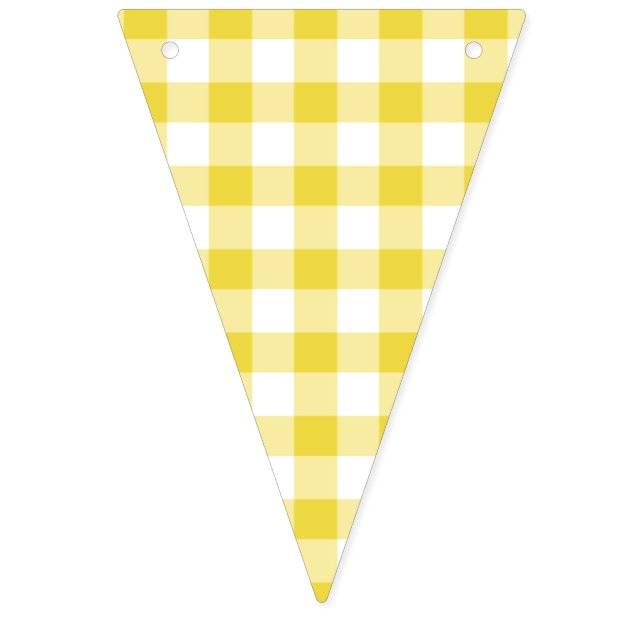 Bandeirinha Xadrez Amarelo Dourado Clássico (Primeira Bandeira)